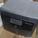 SentrySafe Black Fireproof and Waterproof Safe, File Folder and Document Box with Key Lock, Ex. 14.3 x 15.5 x 13.5 inches, HD4100
