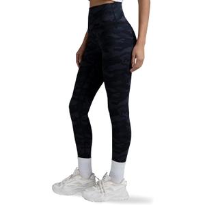 Colorfulkoala Women's High Waisted Tummy Control Workout Leggings Full Length Ultra Soft Yoga Pants 28" (Grey Camo) XS