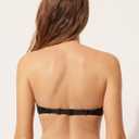 CALZEDONIA Woman's Lightly Padded Bandeau Swimsuit Top Indonesia (Black)