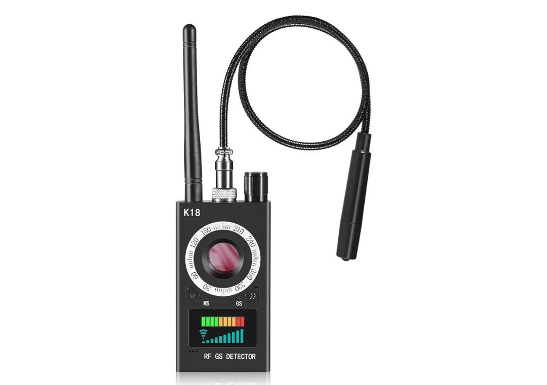 Hidden Camera Detectors, Anti Spy Camera Finder, GPS Tracker Detector, Hidden Devices Detector for Airbnb, Hotels, Bathroom, Home, Office (Black)