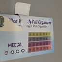 Weekly Pill Organizer - 4-Times-a-Day Pill Planner (Pack of 2) Pill Box Separates Pills & Vitamins with Daily Morning, Noon, Evening & Night Compartments, Travel Medication Reminder Monday to Sunday