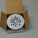 Uni-Green 4-1/4 inch Round Shower Base Drain - Solvent Weld 1.5 or 2 Inch Pipe for Shower Base&Shower Pan - 304 Stainless Steel Shower Base Drain Kit - Matte Black Strainer for Bathroom