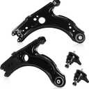 Front Lower Control Arms Driver and Passenger Side Fit for 1999-2006 for Volkswagen for Golf 1998-2010 for Beetle 1999-2005 for Jetta K640176-4pc Set
