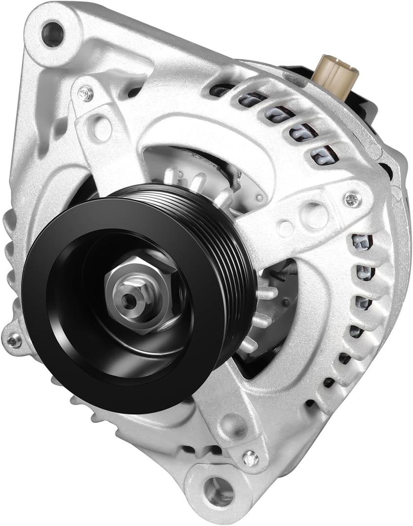 11390N New Alternator Replacement for 2.4L Honda Accord 2008-2012, Acura TSX 2009 2010 2011 2012 2013 2014, 130A, 12V, 7-Groove Pulley, 11390, 1042105890, 12870