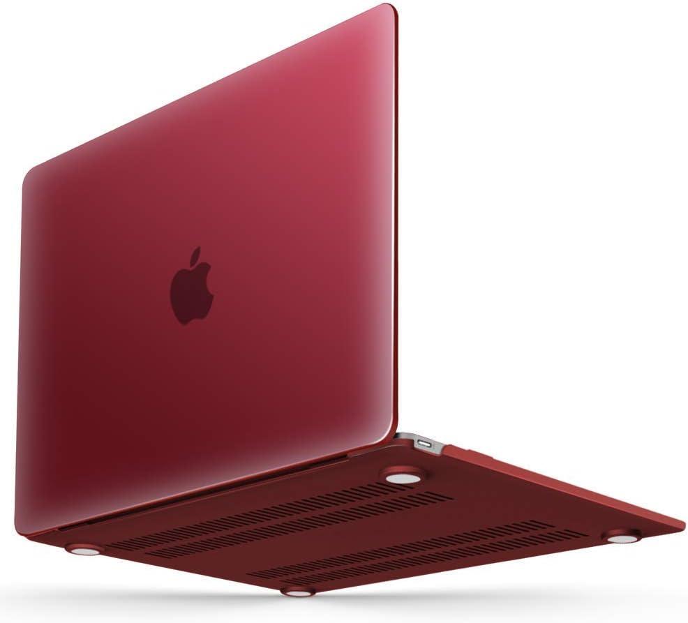 IBENZER Compatible with MacBook 12 Inch Case, Hard Shell Case Cover for Mac 12 with Retina Display Model A1534 2020 2019 2018 2017 2016 2015, Marsala Red, MM12MSWR-A