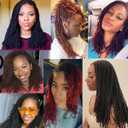 Fuax Locs Crochet Hair Super Lightweight Micro Locs 4 Pack Sister Locks Crochet Hair Synthetic braids Hair Extensions (#2, 18 inches)