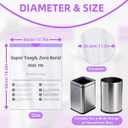 OKKEAI 3 Gallon Small Mini Trash Bags with 64 Count Drawstring Trash Bags Leak Proof Tear Resistant Bathroom Kitchen Office Garbage Bags Heavy Duty Liners Easy to Tie and Dispose