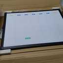 Dry Erase Calendar Whiteboard for Wall, 24" x 18" Magnetic Monthly WhiteBoard Calendar Dry Erase, Black Aluminum Frame Calendar Board with Tray for Home, School, Office