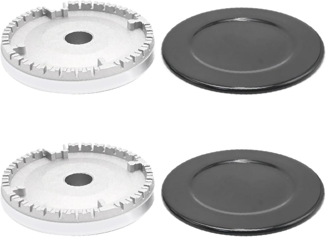 4Pcs 3.93" Oven Gas Hob Burner Crown Flame Cap Cover Replacement for Sabaf Gas Stoves Gas Range Flame Spreaders