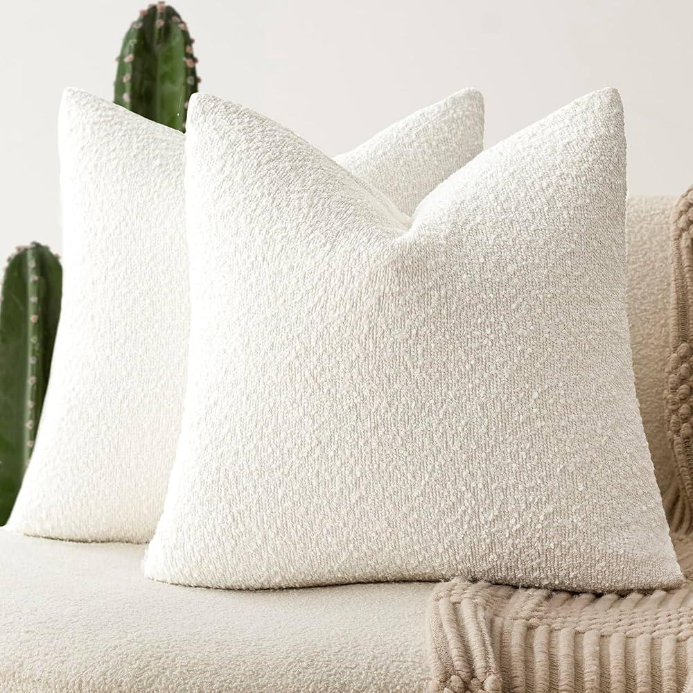 Savori Two Pillows Case One White 25x25 Inches And Moss Green 19x19 Inches
