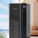 Humidifier Large Room Home Bedroom, 5.3Gal/20L Warm and Cool Mist Humidifiers, Quickly & Evenly Humidify Larger Areas,Dual Mist Nozzles and Atomizers, Plant/Commercial/Greenhouse/Office, Black