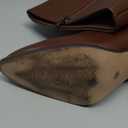 Knee High Boots Women Pointed Toe Chunky Heel Fall Tall Boots Side Zipper Long Boots for Women (7.5, Brown Pu)