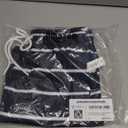 Amazon Essentials Mens 9" Swim Trunks with Mesh Lining, Pockets, Drawstring Closure (X-Small, Navy Stripe)