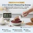2-in-1 Digital Measuring Spoon Scale 1–800g, High Precision Food Scale Spoon with LCD Display, 5 Units g/ml/oz/cup/fl oz, Detachable Measuring Scoop for Coffee, Baking, Cooking & Pet Food