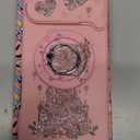 Buleens for iPhone 17 Pro Case 6.3 Inch - with Ring Stand & Camera Cover Aesthetic Cute Designed for Women Girls Girly Kawaii Cartoon Castle Flower Phone Case for iPhone 17 Pro Compatible with Magsafe