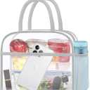 DALINDA Clear Bag Stadium Approved, Lunch Bag Lunch Box for Women Men Reusable Insulated Lunch Tote Bag
