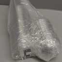 50 Set Plastic Cups with Lids and Straws, Disposable Clear Iced Coffee Cup with Lids Round Bottom Plastic Cup for Cold Beverage Drinks Juice Smoothie Coffee Party(Panda Lid,12 oz)