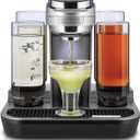 Bartesian Professional Cocktail Machine and Margarita Maker - High Capacity Bar Cocktail Mixer with 5 Premium Glass Bottles for Parties and Entertaining - Push-Button Technology and Easy Clean Design