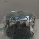 Kingsyard Tube Squirrel Proof Bird Feeders for Outdoor Hanging, Metal Caged Bird Feeder with Rain Proof Covered for Wildbirds Finches Bluebird, 4 Feeding Ports, Green