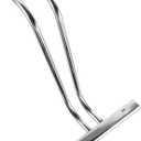 DOITOOL Salon Chair Foot Rest Stainless Steel Footrest Salon Chair Pedal Hairdressing Foot Rest Replacement Tripod Stand for Swivel Beauty Spa Accessory