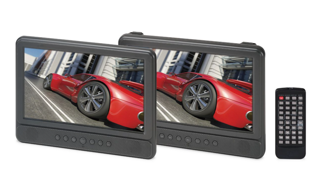 GPX 10" Dual Screen Portable DVD Player Kit with Storage Bag (1000122641)™