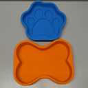 2Pcs Silicone Dog Birthday Cake Pans, Bone Shape, 8 Inch