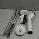 TUYU Electric Spin Scrubber, Full-Body IPX7 Waterproof Bathroom Scrubber with Power LCD Display, Adjustable Extension Handle, Cordless Shower Cleaner Brush for Bathtub Kitchen Wall Cleaning (Black)