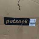 Petseek Extra Large Cat Carrier Soft Sided, Portable Small Dog Carrier for 2 Cats, 24"x16.5"x16" Car Travel Folding Comfortable Design with Bowl, Blue