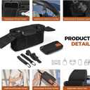 Universal Stroller Organizer with Insulated Cup Holder and Removable Wrist Strap Large Capacity Stroller Organizer for Mom, Baby Joggers, Uppaby, Britax, BOB, Umbrella and Pet Stroller (Black)