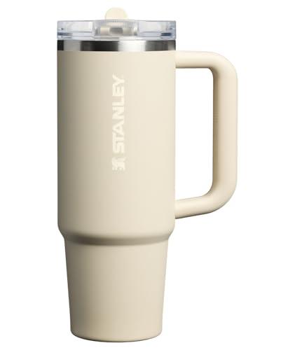 STANLEY Quencher ProTour Flip Straw Tumbler with Leakproof Lid 30 oz | Built-In Straw & Handle | Cupholder Compatible for Travel | Insulated Stainless Steel Cup | BPA-Free | Exclusive Toasted Almond
