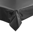 54" x 108" Black Plastic Table Cover 