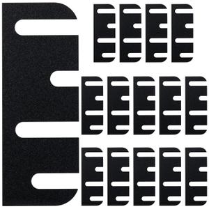 14 Pack Door Hinge Shims, 4 Inch Door Hinge Spacer Kit, Precut Polycarbonate (PC) Hinge Shims with DIY Trimmable for Door Alignment & Repair, Filling Gaps,Staggered Pattern, 1.2mm / 0.05”Thickness