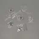 FINGERINSPIRE 7 Pcs Flower Hotfix Rhinestone Appliques 2.2x2 Diameter Iron on Crystal Patches White Flower Rhinestone Appliques Crystal Dress Belt Embellishment Applique for Women Bridal Party Dress