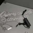 SYLHOME Large quieres casarte conmigo? Led Neon Light Sign Spanish Will You Marry Me Wedeing Wall Sign Decor Bridal Shower Banner Backdrop 12V Powered 23.6" X 10.3"