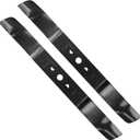 Wadoy 21" Lawn Mower Blade 2 Pack Compatible with Greenworks 21 Inch Mower Blade,Replacement Part for MO40L03,MO48L4422,MO40L4413,C3208101 (Black)