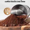 SHARDOR Coffee Grinder Electric, Spice, Herb, Grinder for Coffee Bean Spices and Seeds with 2 Removable Stainless Steel Bowls, Black
