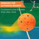 2 x Pickleball Balls, 6 Pack & 12 Pack | 40 Holes, High Visibility & Bounce, Durable for All Paddles & Skill Levels (Neon Green, Orange)