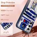 for Samsung Galaxy A14 5G Phone Case - Compatible with MagSafe Women Girls Boys Cute Magnetic Protective Cover Cool Blue Unique Heavy Duty Shockproof Design for Samsung Galaxy A14 5G Cases