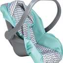 Adora up to 20 Inch Baby Doll Car Seat Carrier Grey Handle Converts to Rocker Lightweight Machine Washable Cover Toy Baby Doll Car Seat Accessory – Zig Zag, Geen Mint