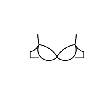Women's Bra Black XL