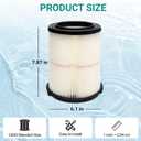Replacement for CMXZVBE38754 Craftsman Filter, 5 to 20 Gallon Shop Vacuums