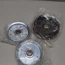 ILONPA 756-04511B 756-05042 Flat Idler Pulley Set Kit for Troy Bilt Mustang XP 42" 46" 50" 54" Deck 756-04511 Z6600 RZT-L50 RZT-L54 RZT-S50 RZT-S54 (3 Pack)