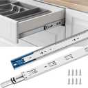 Goldenwarm 10 Pair 22 Inch Soft Close Drawer Slides, 20 Pack Heavy Duty Side Mount 100lb Capacity, Full Extension Ball Bearing Cabinet Glides for Kitchen