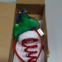 JOYIN 2 PCS Lighted Christmas Headbands with LED lights in Springy Santa Hat Tree Designs for Christmas and Holiday Parties (ONE SIZE FIT ALL)