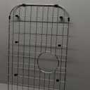 26" X 14" Sink Protector for Kitchen Sink,Large Sink Rack with Rear Drain,Stainless Steel Kitchen Sink Grate with Corner Radius R:3-1/2",Sink Bottom Grid for Kitchen Single Sink Bowl,Drying Rack