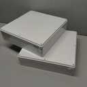 2 Pack 12" x 12" x 3" PVC Plastic Dustproof Waterproof Box IP65 Junction Boxes Project Junction Conduit Box for Electrical Enclosure