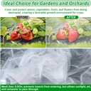 2 Pack Garden Netting for Raised Beds, 4x2FT Raised Bed Plant Covers for Garden Protection, Fine Mesh Bird Netting Pest Barrier Screen with Drawstring and Clips for Protecting Vegetables Fruits Crops