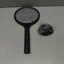 YISSVIC Electric Fly Swatter 4000V Bug Zapper Racket Dual Modes Mosquito Killer with Purple Mosquito Light Rechargeable for Indoor Home Office Backyard Patio Camping (Black-1 Pack)