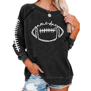Womens Long Sleeve Shirts, Casual 1776 American Flag We The People Lightweight Sweatshirt (S)