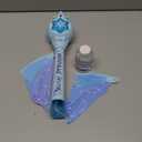 Britik Bubble Wands for Kids Girls - LED Light & Music Bubble Machine: 3 AA Batteries & 1 Bubble Solutions, Outdoor Party Birthday Toys for Toddlers, Gift for 3 4 5 6 7 8 Year Old Girls, Blue